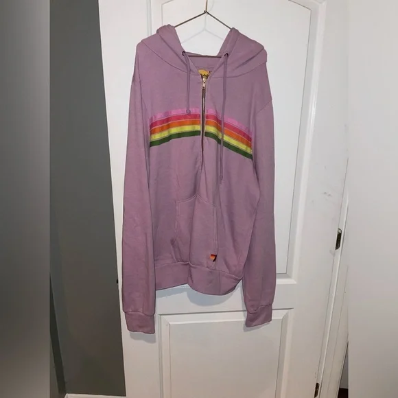 Aviator Nation 5 Stripe Hoodie Zip up Sweatshirt ๐๐ size XL - Picture 16 of 16